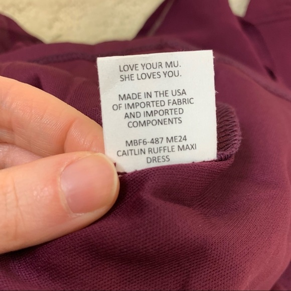 Show Me Your Mumu Bridesmaid Caitlin Ruffle Maxi Dress Size L - Picture 9 of 10